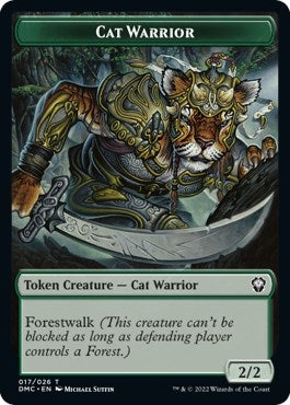 Image for Cat Warrior Token (17) (Commander: Dominaria United) - Magic: The Gathering
