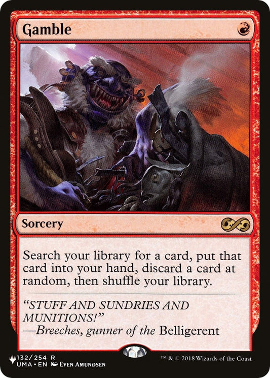 Image for Gamble (132) (The List Reprints) - Magic: The Gathering