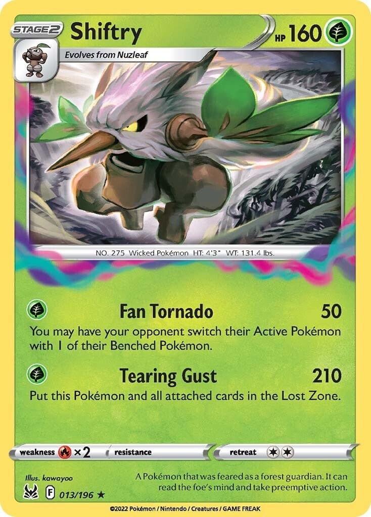 Image for Shiftry (013/196) (SWSH11: Lost Origin) - Pokemon