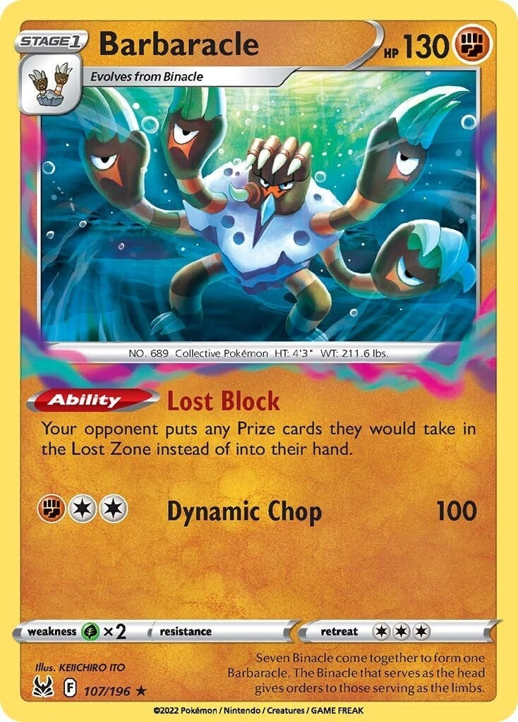 Image for Barbaracle (107/196) (SWSH11: Lost Origin) - Pokemon
