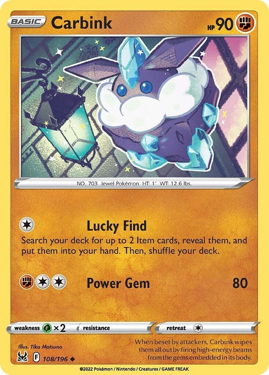 Image for Carbink (108/196) (SWSH11: Lost Origin) - Pokemon