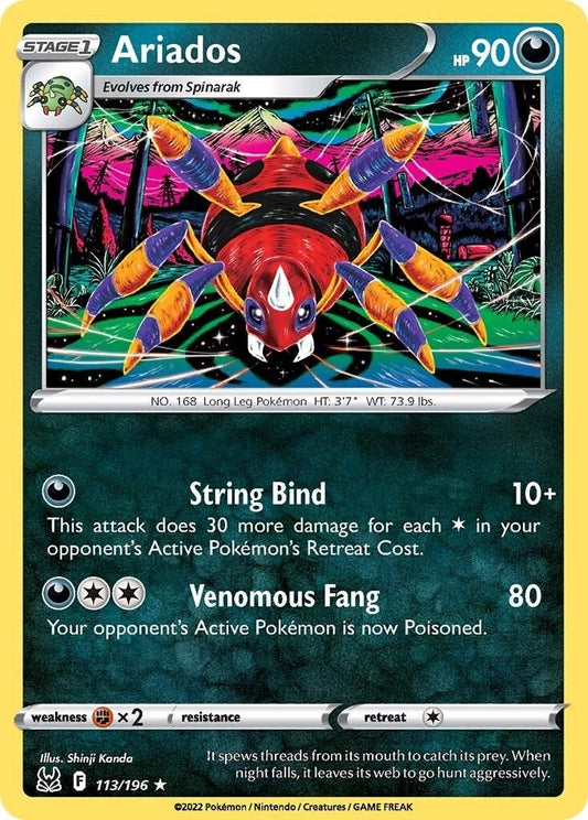 Image for Ariados (113/196) (SWSH11: Lost Origin) - Pokemon