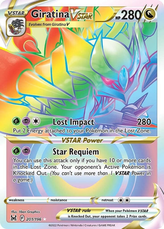 Image for Giratina VSTAR (201) (Secret) (201/196) (SWSH11: Lost Origin) - Pokemon