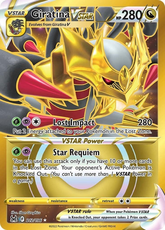 Image for Giratina VSTAR (212) (Secret) (212/196) (SWSH11: Lost Origin) - Pokemon