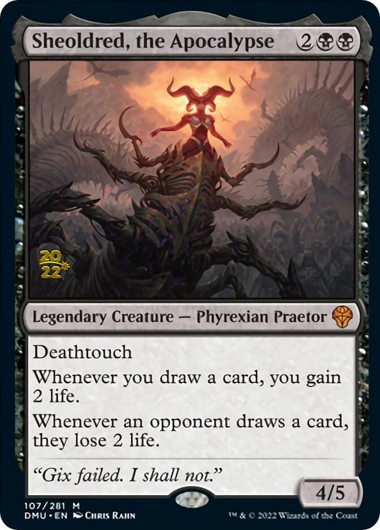 Image for Sheoldred, the Apocalypse (107) (Prerelease Cards) - Magic: The Gathering