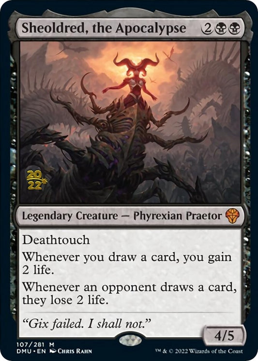 Image for Sheoldred, the Apocalypse (107) (Prerelease Cards) - Magic: The Gathering
