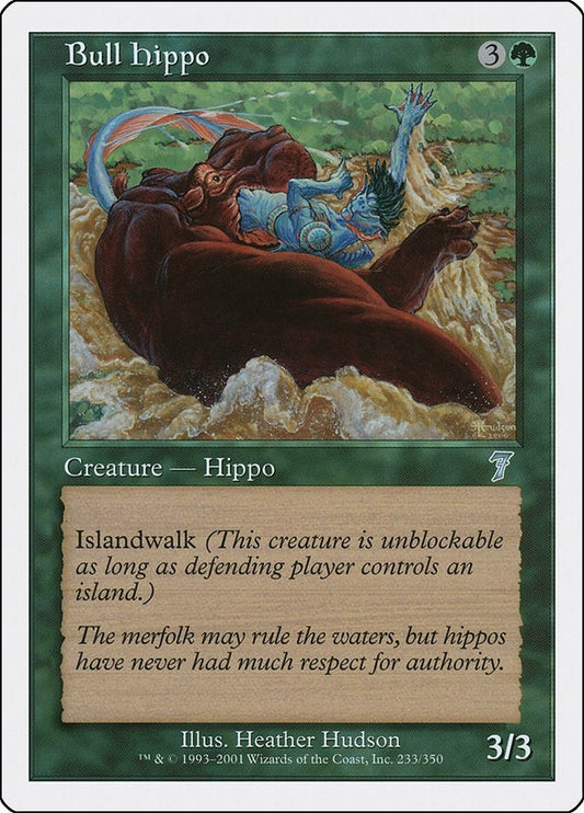 Image for Bull Hippo (233) (7th Edition) - Magic: The Gathering