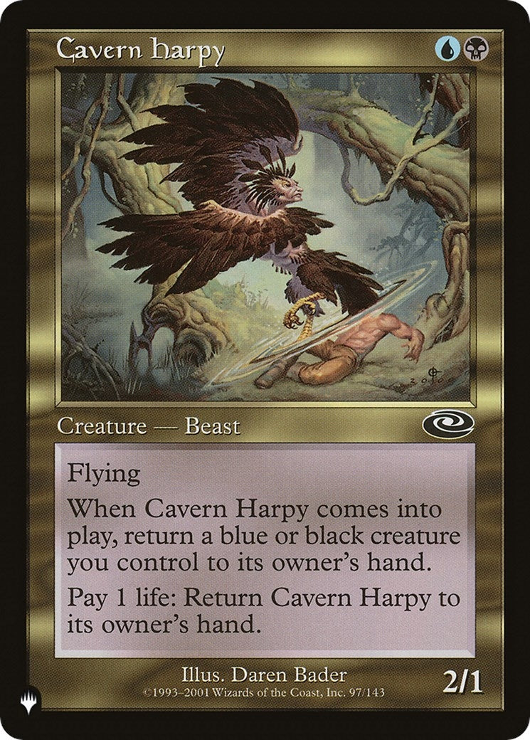 Image for Cavern Harpy (97/143) (The List Reprints) - Magic: The Gathering