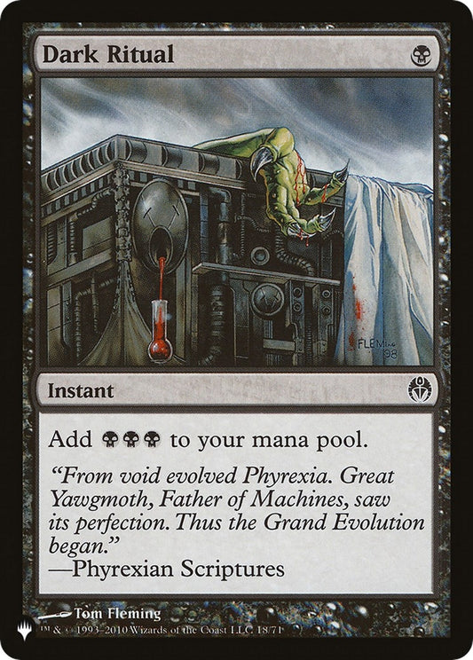 Image for Dark Ritual (DDE) (18/71) (The List Reprints) - Magic: The Gathering