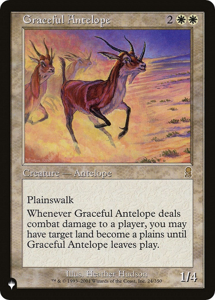 Image for Graceful Antelope (24/350) (The List Reprints) - Magic: The Gathering