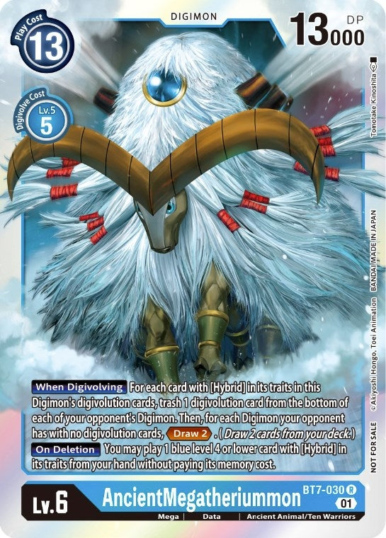 Image for AncientMegatheriummon (Event Pack 3) (BT7-030 R) (Next Adventure) - Digimon Card Game