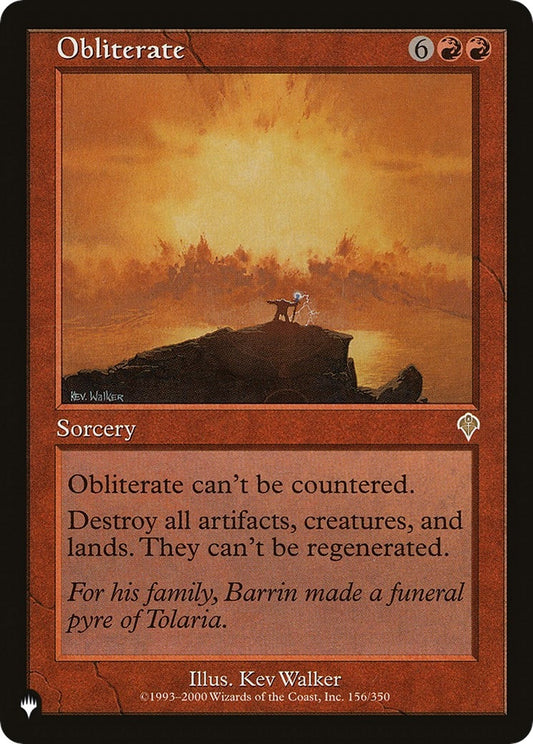 Image for Obliterate (156/350) (The List Reprints) - Magic: The Gathering