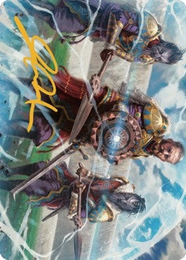 Image for Argivian Phalanx Art Card (Gold-Stamped Signature) (3) (Art Series: Dominaria United) - Magic: The Gathering
