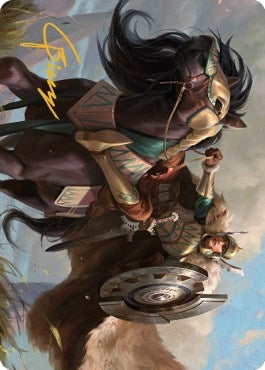 Image for Knight of Dawn's Light Art Card (Gold-Stamped Signature) (10) (Art Series: Dominaria United) - Magic: The Gathering