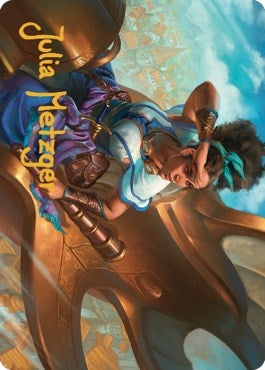 Image for Talas Lookout Art Card (Gold-Stamped Signature) (17) (Art Series: Dominaria United) - Magic: The Gathering