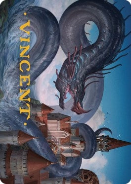 Image for Tolarian Terror Art Card (Gold-Stamped Signature) (18) (Art Series: Dominaria United) - Magic: The Gathering