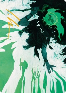 Image for Bone Splinters Art Card (Gold-Stamped Signature) (22) (Art Series: Dominaria United) - Magic: The Gathering