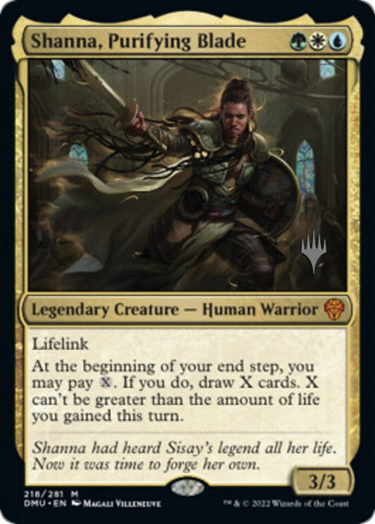 Image for Shanna, Purifying Blade (218) (Promo Pack: Dominaria United) - Magic: The Gathering