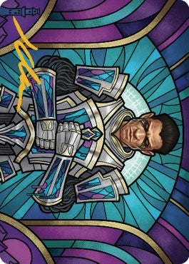 Image for Aron, Benalia's Ruin Art Card (Gold-Stamped Signature) (43) (Art Series: Dominaria United) - Magic: The Gathering