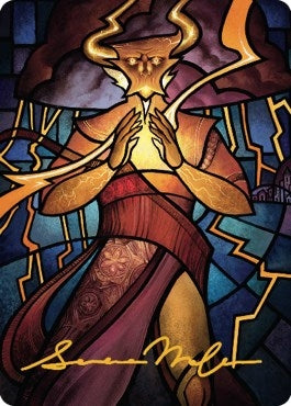 Image for Najal, the Storm Runner Art Card (Gold-Stamped Signature) (74) (Art Series: Dominaria United) - Magic: The Gathering