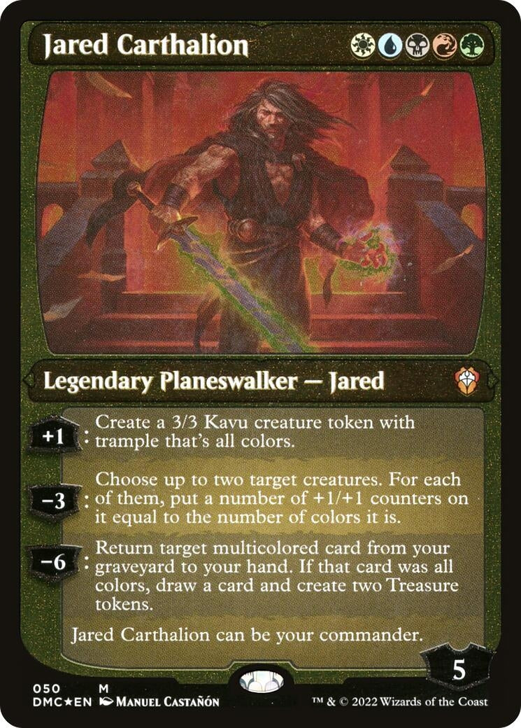 Image for Jared Carthalion (Display Commander) - Thick Stock (50) (Commander: Dominaria United) - Magic: The Gathering