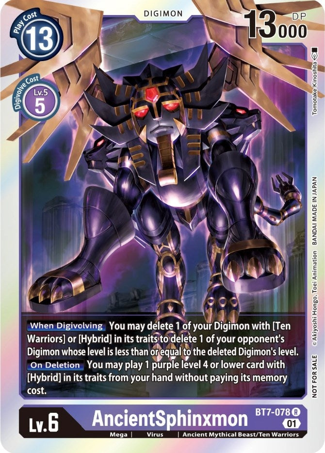 Image for AncientSphinxmon (Event Pack 3) (BT7-078 R) (Next Adventure) - Digimon Card Game