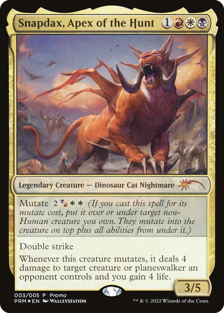Image for Snapdax, Apex of the Hunt (2022 Lunar New Year Promo) (3) (Unique and Miscellaneous Promos) - Magic: The Gathering