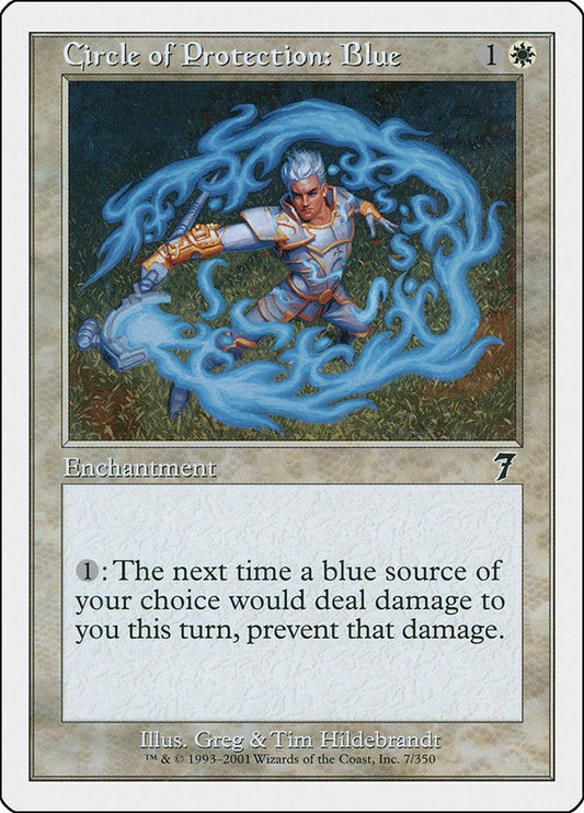 Image for Circle of Protection: Blue (7) (7th Edition) - Magic: The Gathering