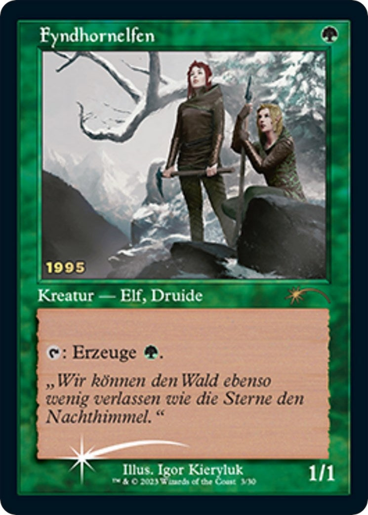 Image for Fyndhorn Elves (DE Exclusive) (3) (30th Anniversary Promos) - Magic: The Gathering