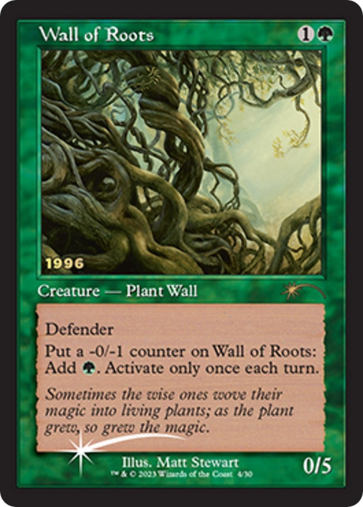 Image for Wall of Roots (4) (30th Anniversary Promos) - Magic: The Gathering