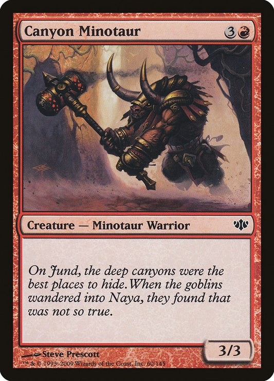 Image for Canyon Minotaur (60) (Conflux) - Magic: The Gathering