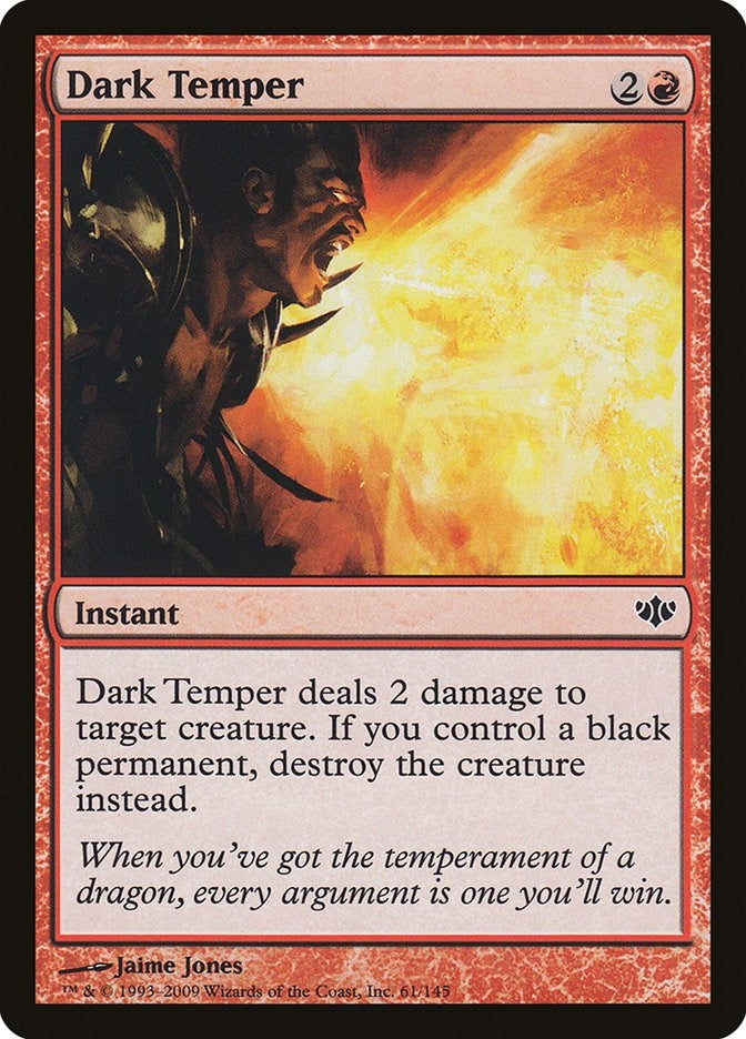 Image for Dark Temper (61) (Conflux) - Magic: The Gathering