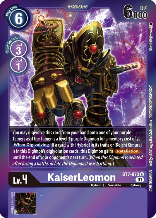 Image for KaiserLeomon (Event Pack 3) (BT7-073 U) (Next Adventure) - Digimon Card Game