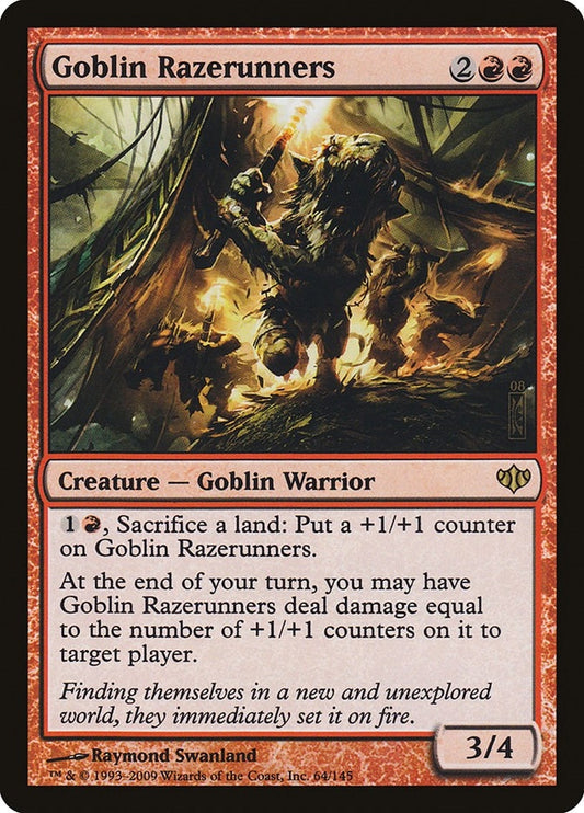 Image for Goblin Razerunners (64) (Conflux) - Magic: The Gathering