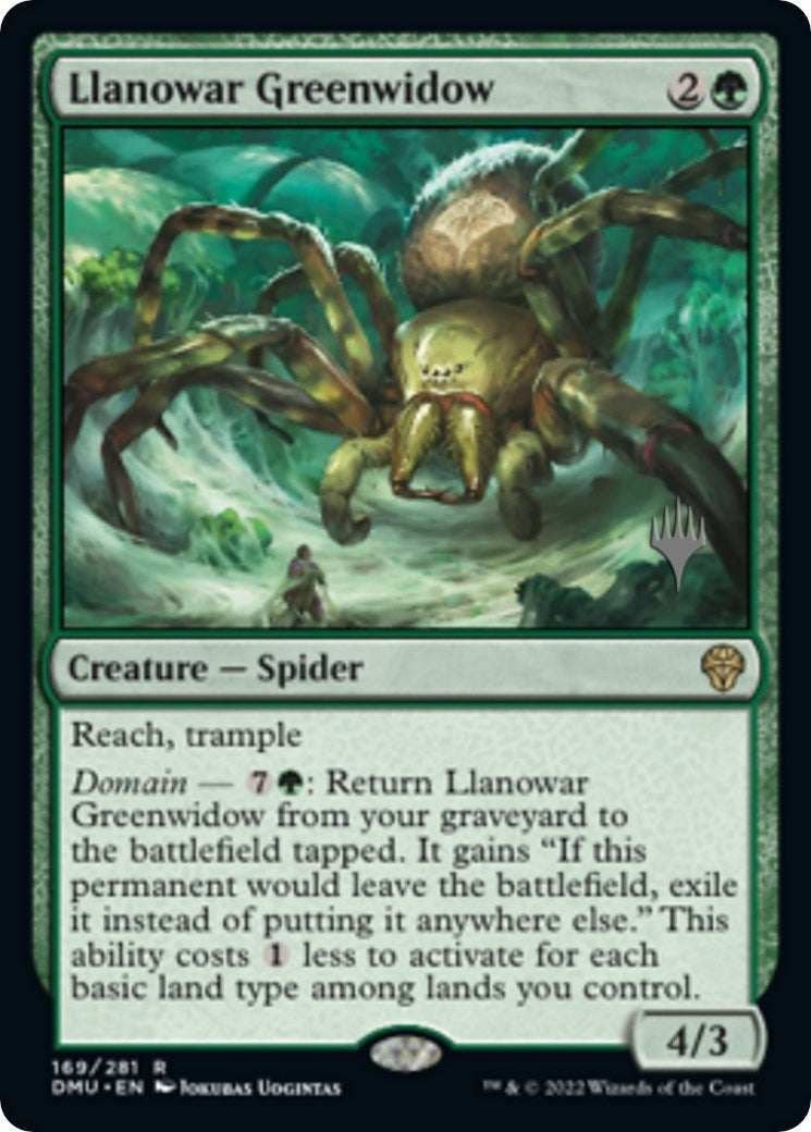 Image for Llanowar Greenwidow (169) (Promo Pack: Dominaria United) - Magic: The Gathering
