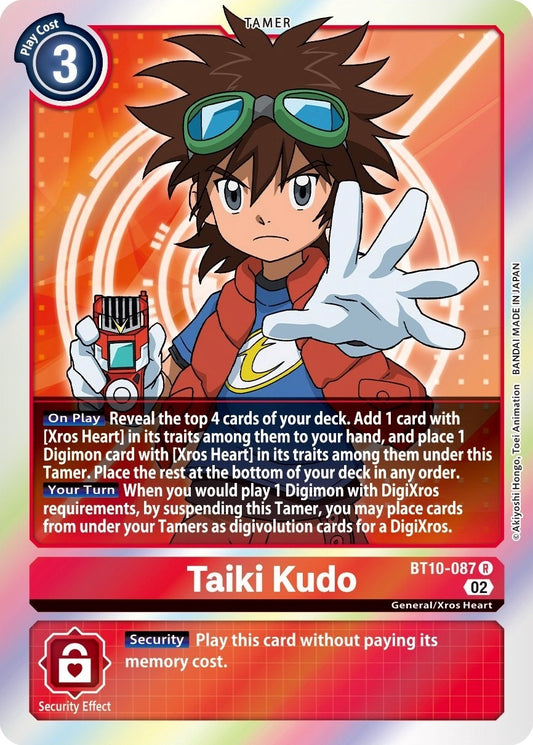 Image for Taiki Kudo (BT10-087 R) (Xros Encounter) - Digimon Card Game