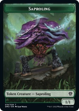 Image for Saproling // Knight Double-Sided Token (18 // 3) (Dominaria United) - Magic: The Gathering