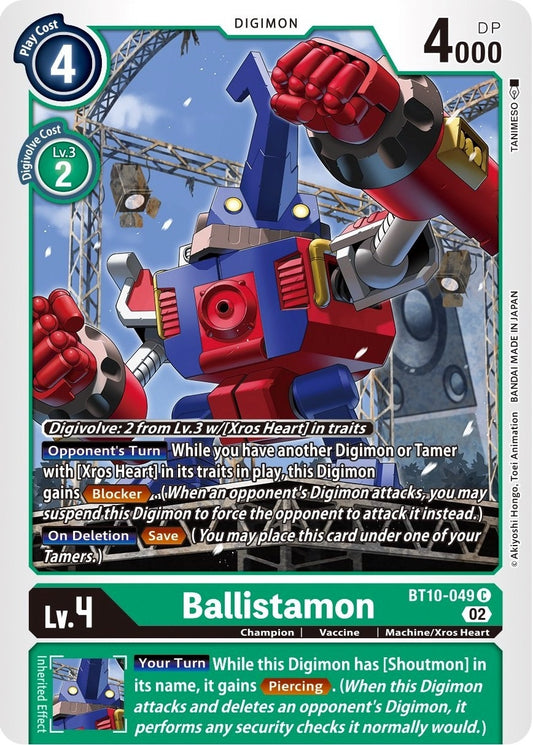 Image for Ballistamon (BT10-049 C) (Xros Encounter) - Digimon Card Game