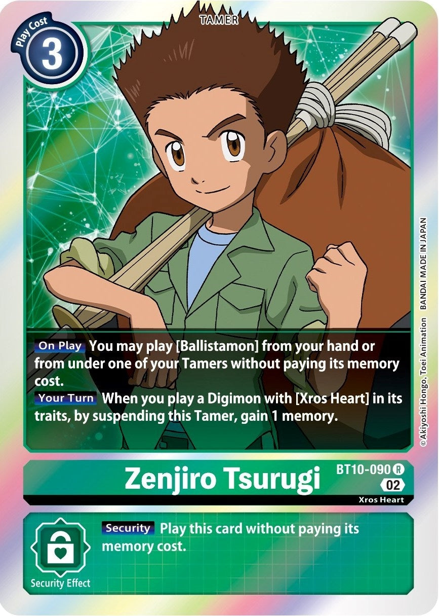 Image for Zenjiro Tsurugi (BT10-090 R) (Xros Encounter) - Digimon Card Game