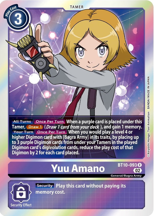 Image for Yuu Amano (BT10-093 R) (Xros Encounter) - Digimon Card Game