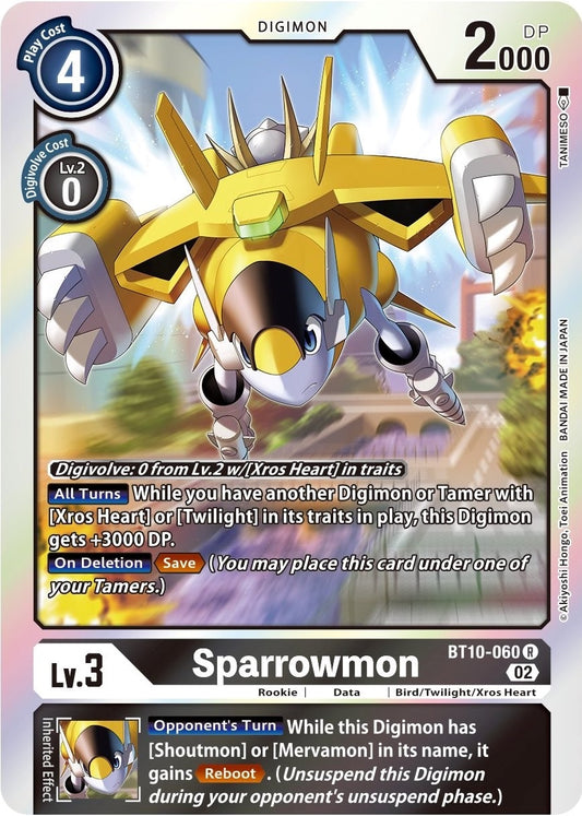 Image for Sparrowmon (BT10-060 R) (Xros Encounter) - Digimon Card Game