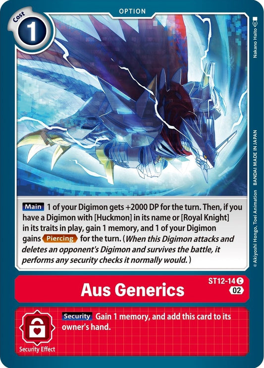 Image for Aus Generics (ST12-14 C) (Starter Deck 12: Jesmon) - Digimon Card Game