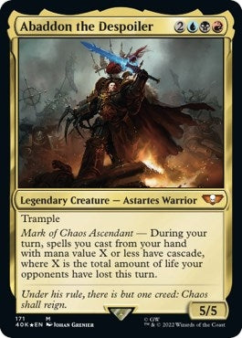 Image for Abaddon the Despoiler (171) (Universes Beyond: Warhammer 40,000) - Magic: The Gathering
