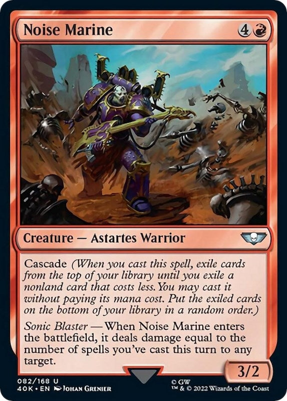 Image for Noise Marine (Surge Foil) (82) (Universes Beyond: Warhammer 40,000) - Magic: The Gathering