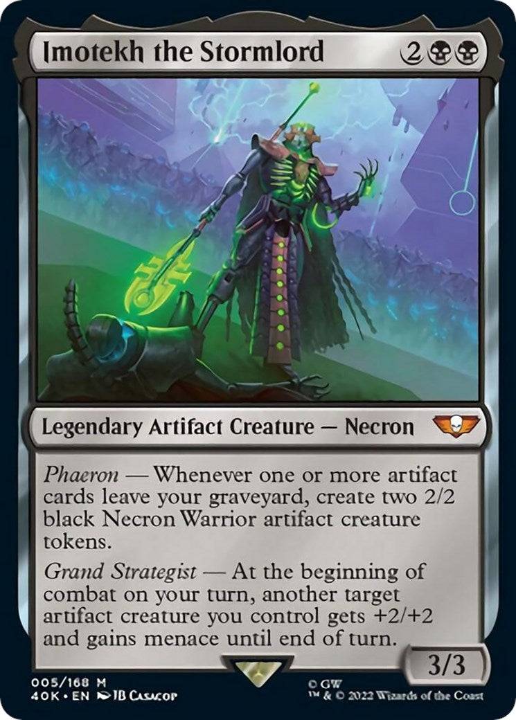 Image for Imotekh the Stormlord (Surge Foil) (5) (Universes Beyond: Warhammer 40,000) - Magic: The Gathering