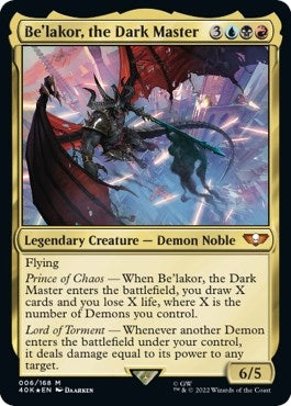 Image for Be'lakor, the Dark Master (Surge Foil) (6) (Universes Beyond: Warhammer 40,000) - Magic: The Gathering