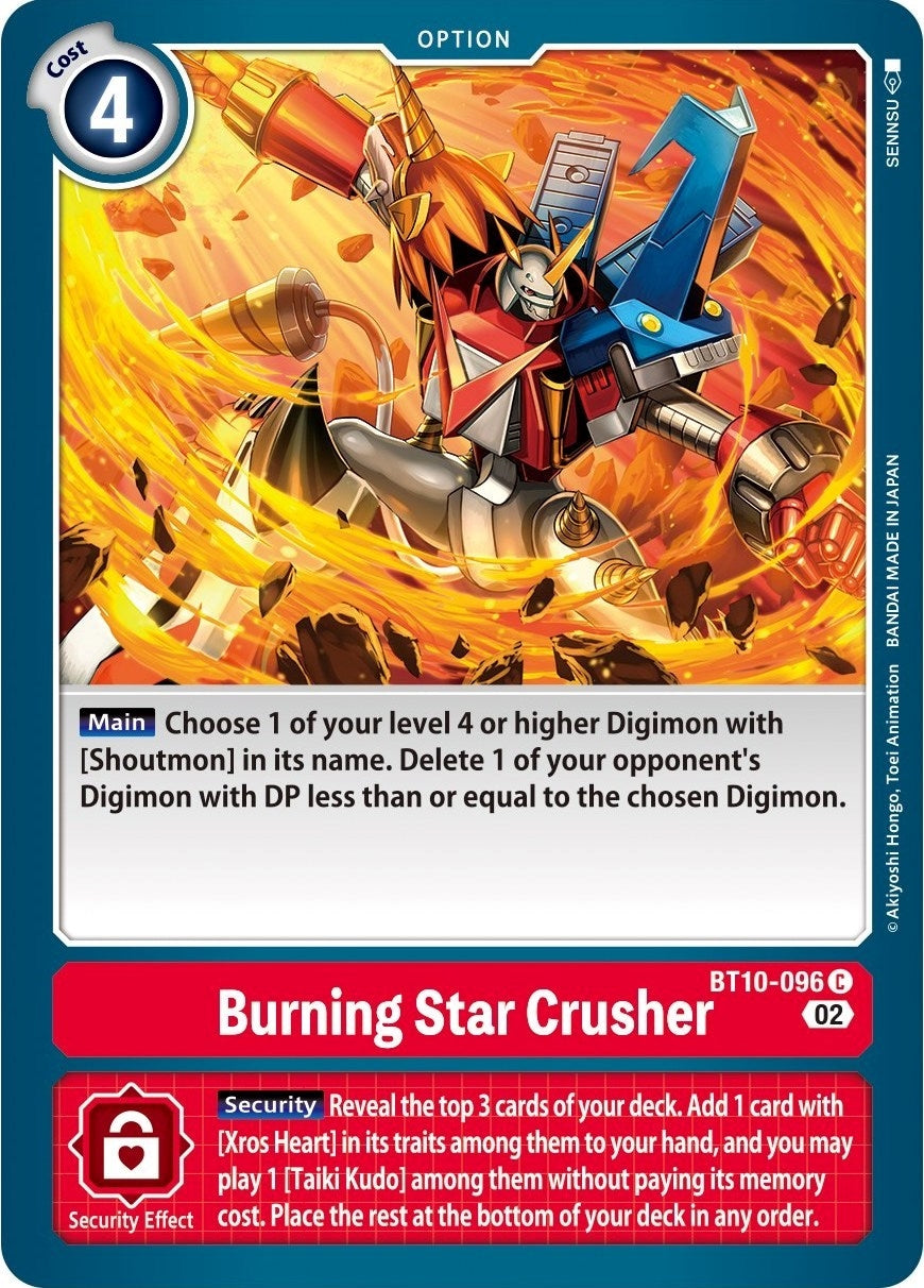 Image for Burning Star Crusher (BT10-096 C) (Xros Encounter) - Digimon Card Game