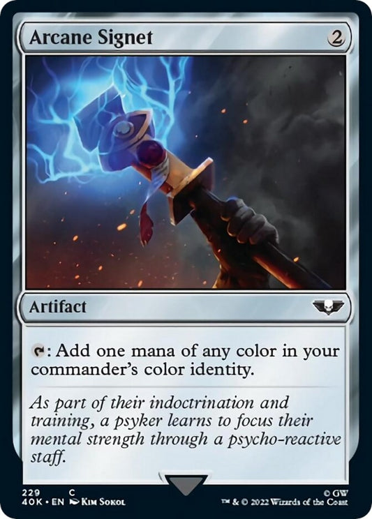Image for Arcane Signet (229) (Surge Foil) (229) (Universes Beyond: Warhammer 40,000) - Magic: The Gathering