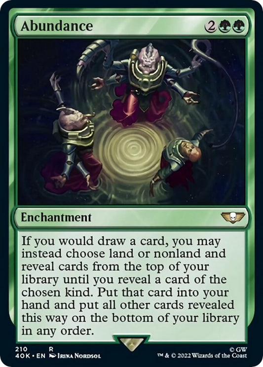 Image for Abundance (210) (Universes Beyond: Warhammer 40,000) - Magic: The Gathering