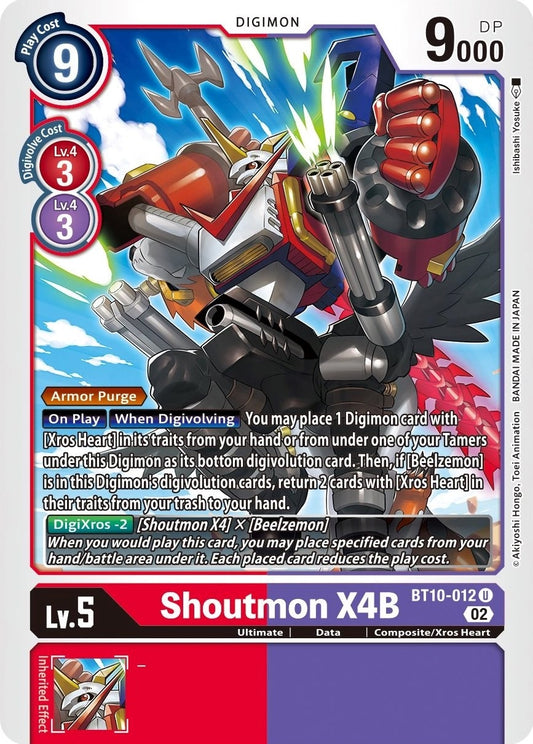 Image for Shoutmon X4B (BT10-012 U) (Xros Encounter) - Digimon Card Game